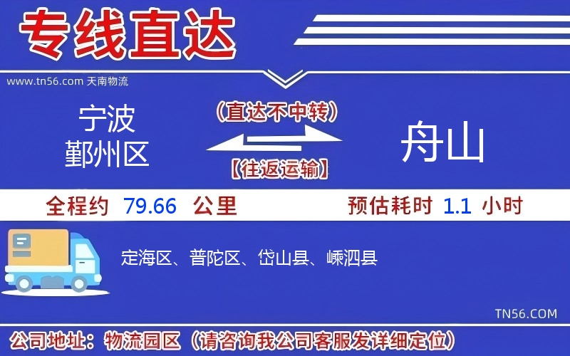 寧波鄞州區(qū)到舟山物流公司 寧波鄞州區(qū)到舟山物流公司