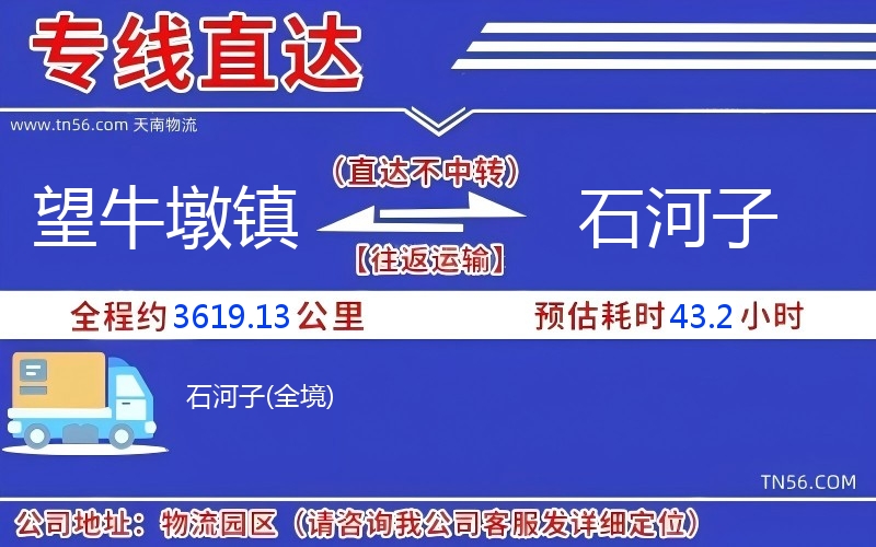 望牛墩鎮到石河子物流公司